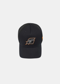 Casquette Homme Gertrude Billys Star noire avec logo 'G' étoile brodé vue de face