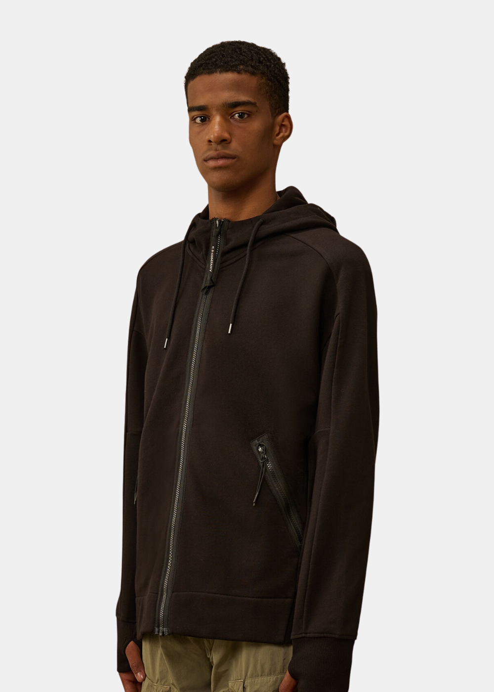 Sweat-shirt zippé goggle - noir