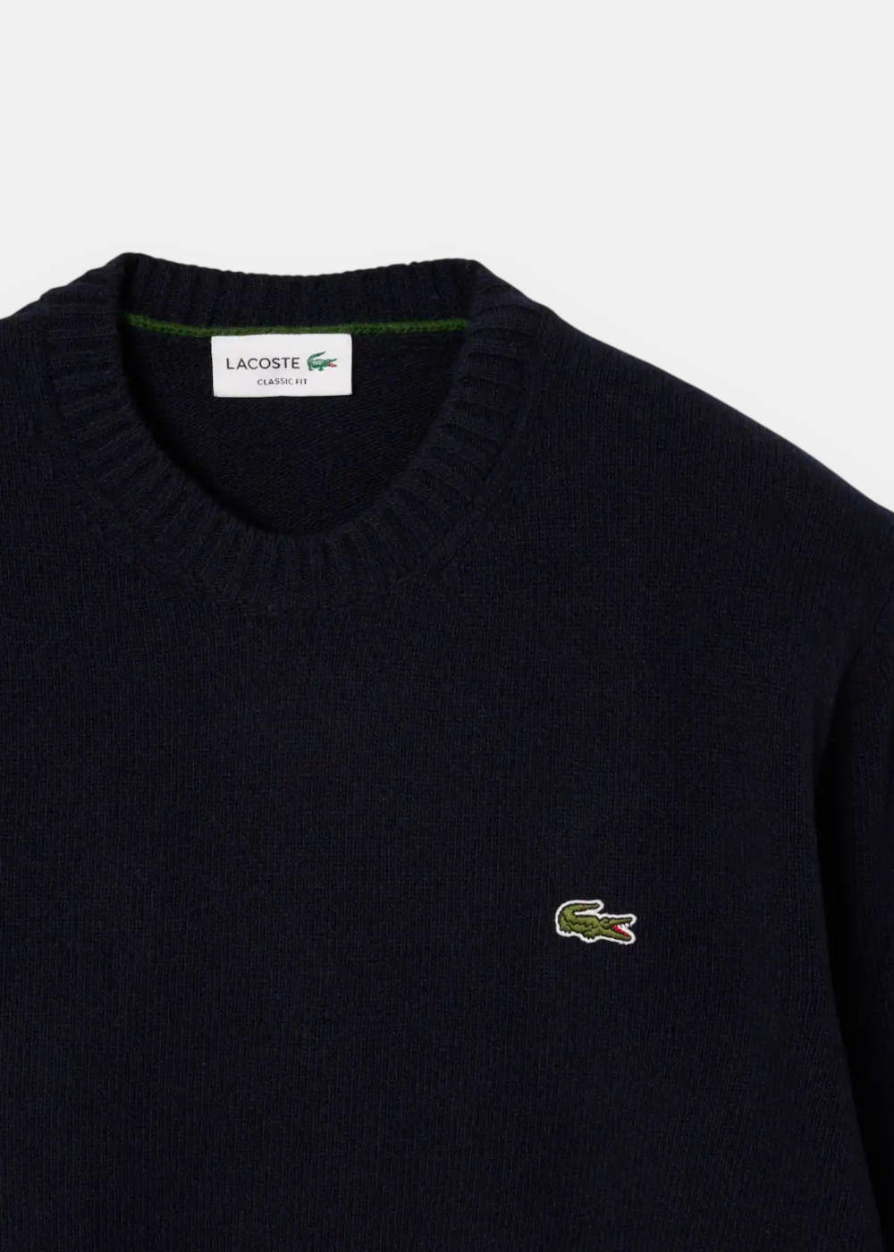 Pull en laine col rond - marine
