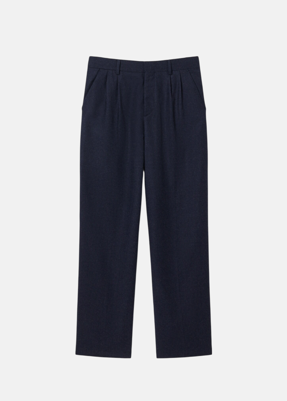 Pantalon tailoring Lacoste en  laine texturée - marine