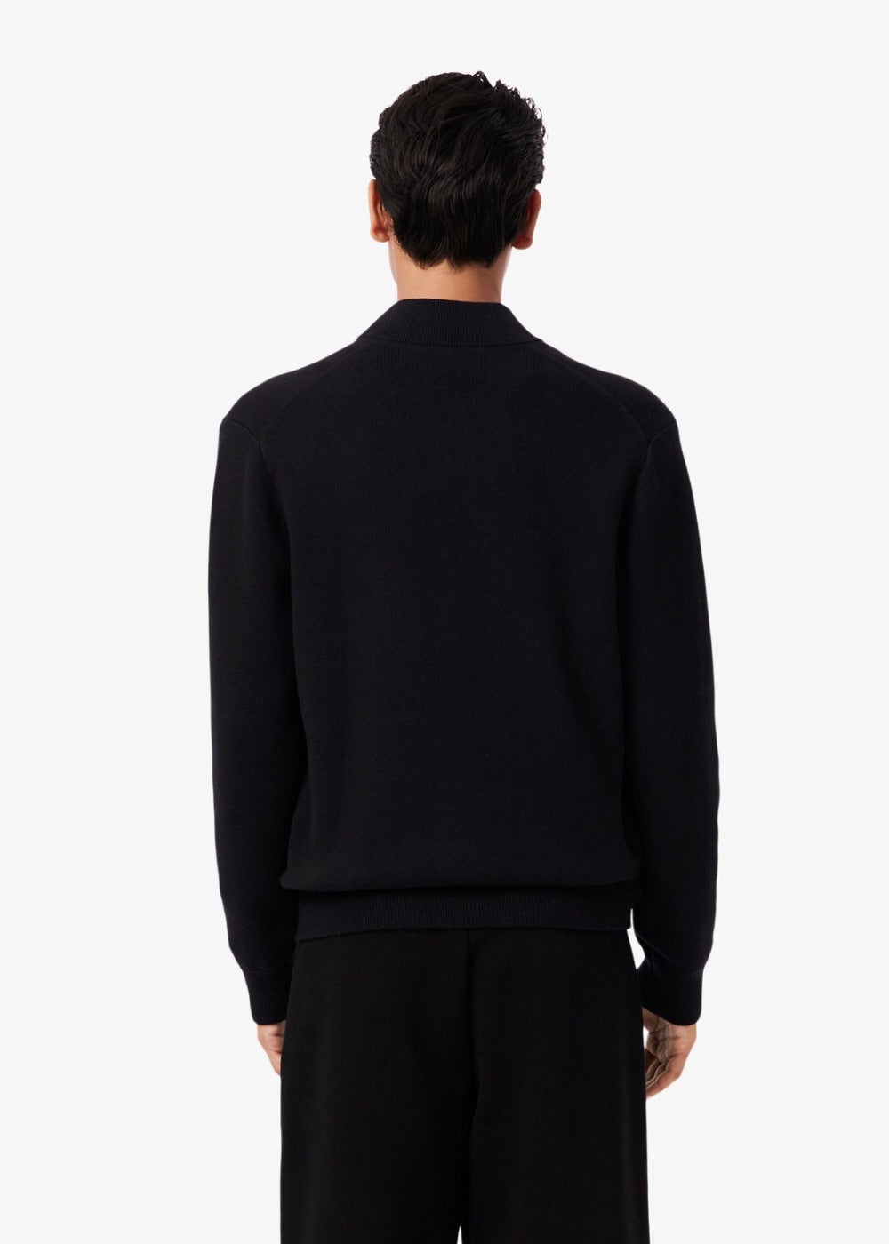 Bomber en maille de laine – noir