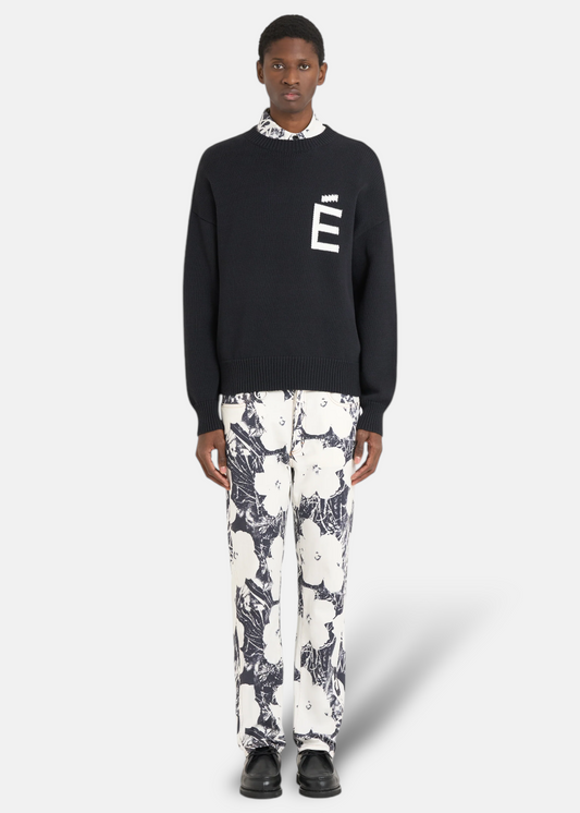 Pull Col Rond - noir