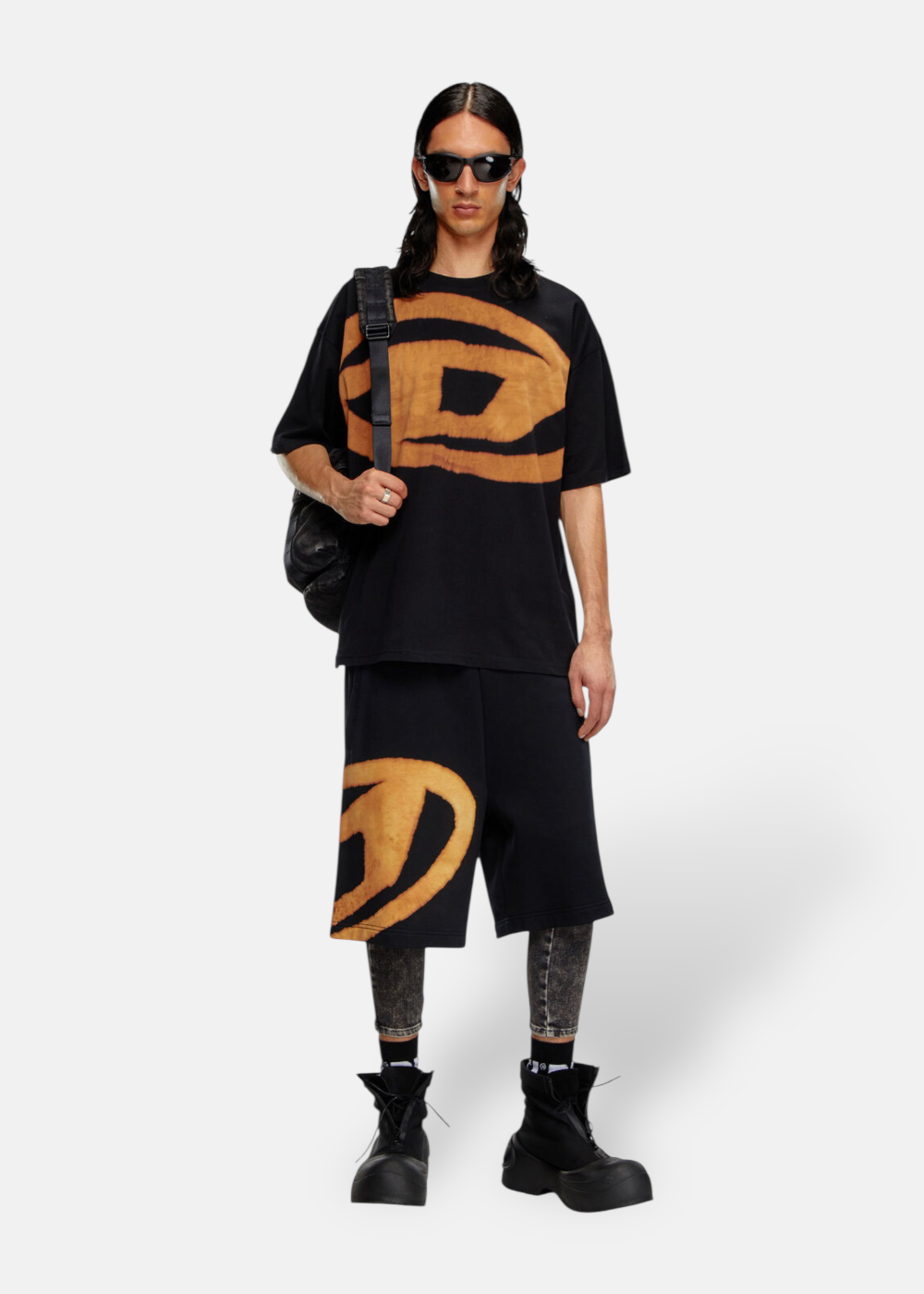 T-shirt T-Boxt-bleach -Noir