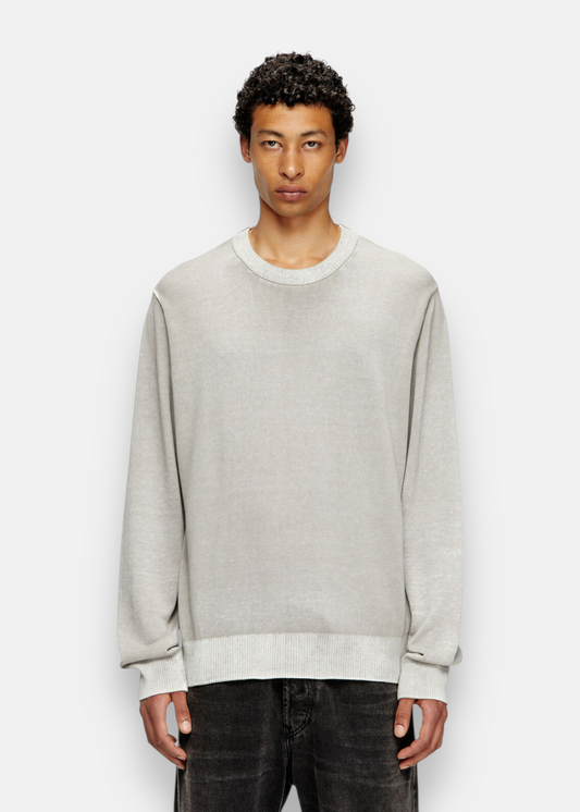 Pull en coton avec imprimé inversé