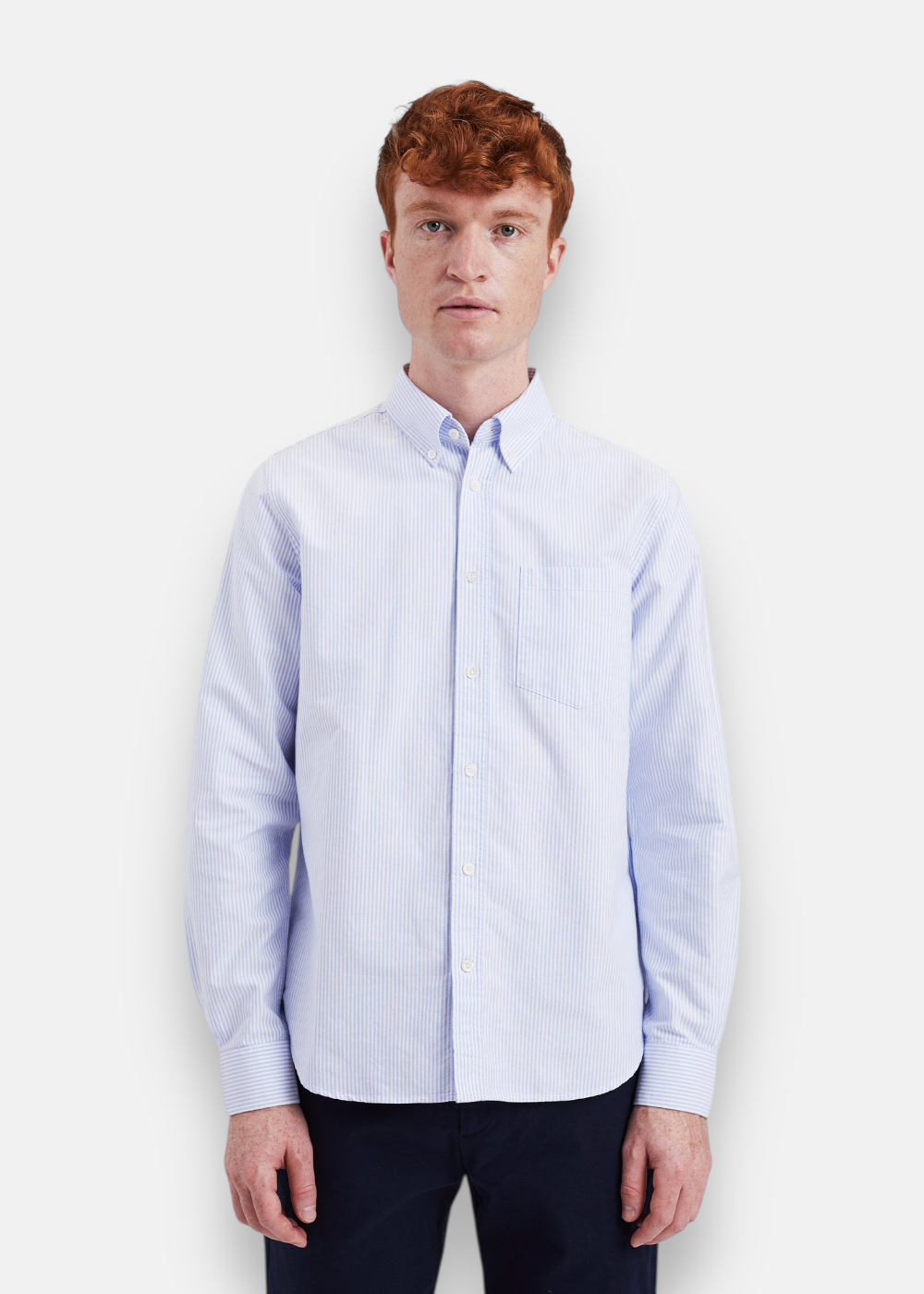 coupe portée de face chemise norse projects homme 