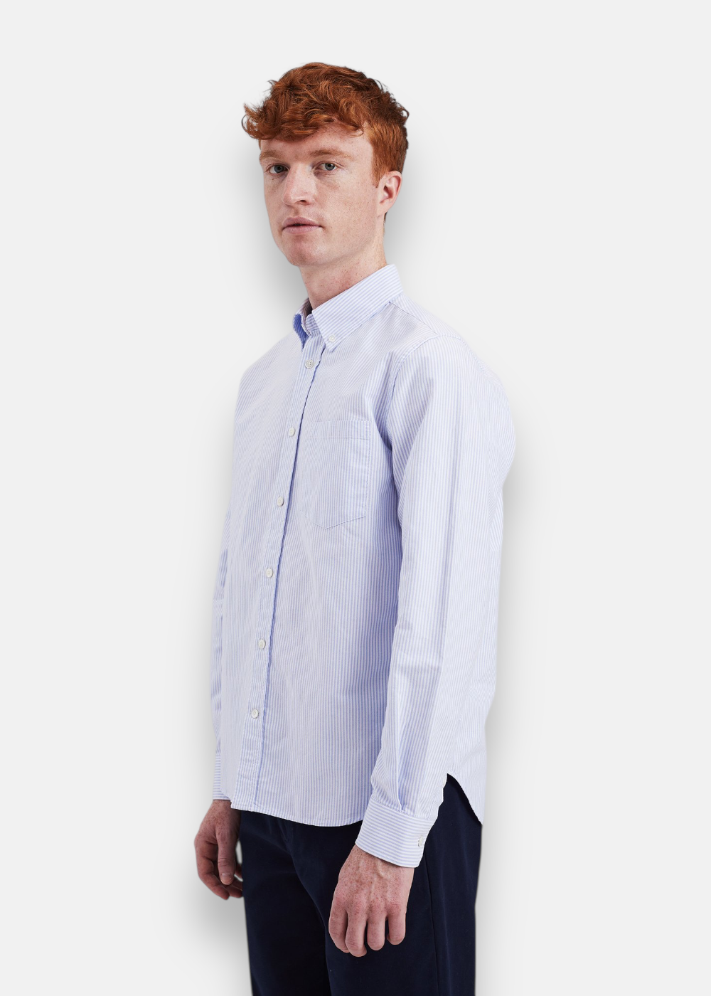 coupe portée de profil chemise norse projects homme 