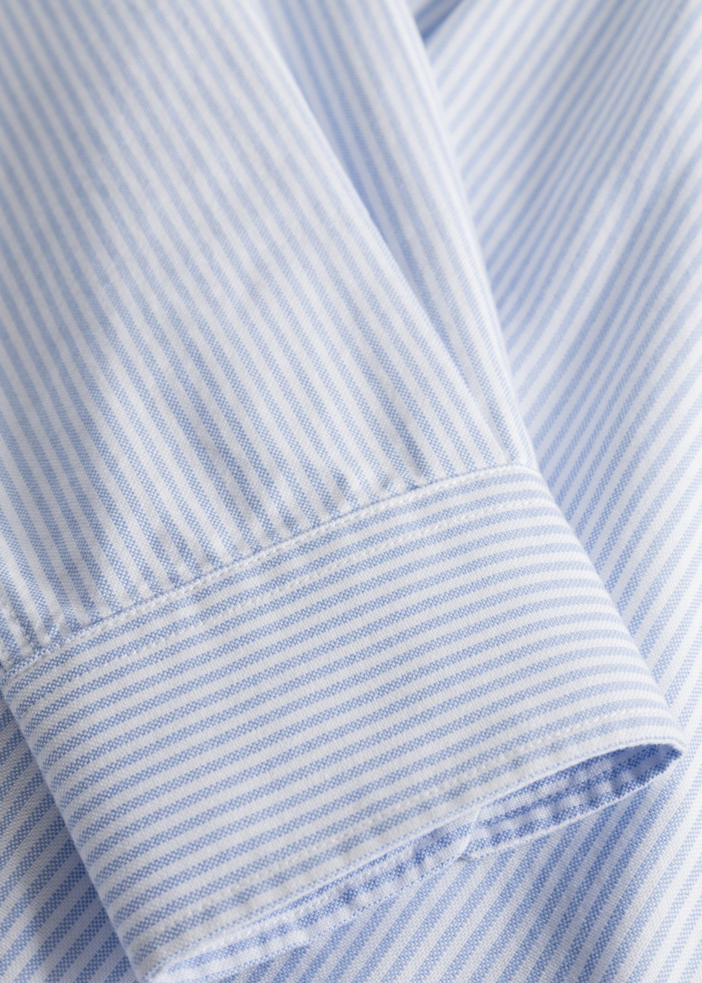 tissu rayé coton bio norse projects zoom sur la manche