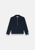 mockup du Pull etudes studio bleu marine avec zip