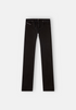 vue a plat de face du diesel 2032 joggjeans noir pour homme 