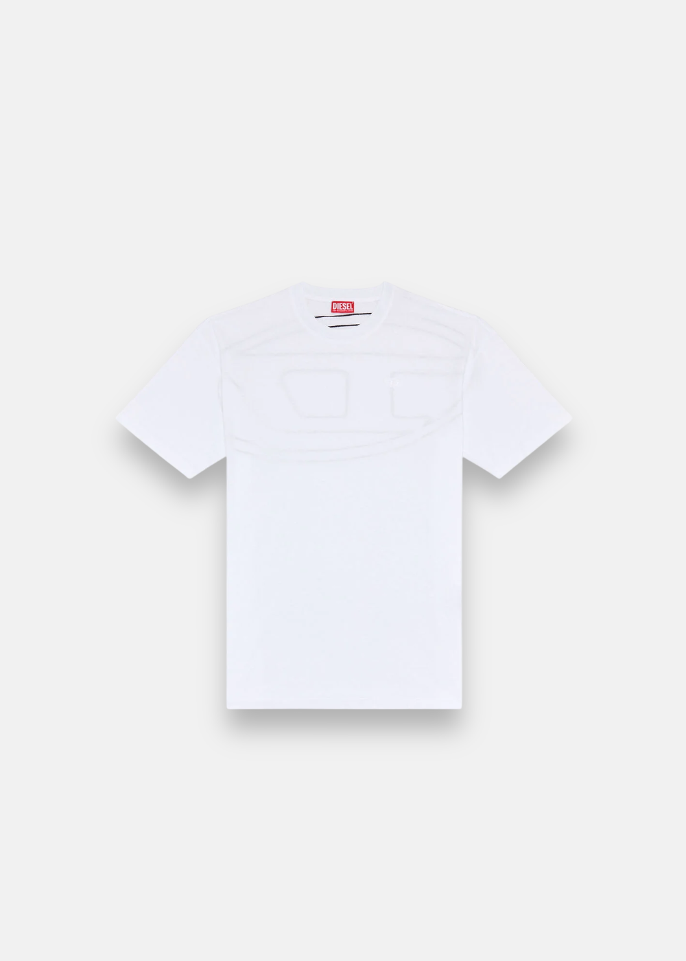 tshirt diesel blanc oval d brodé dos