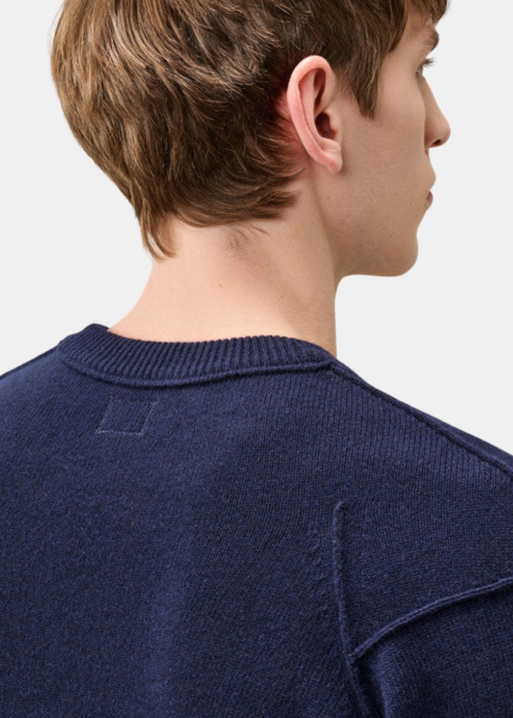 Pull en laine d'agneau - marine