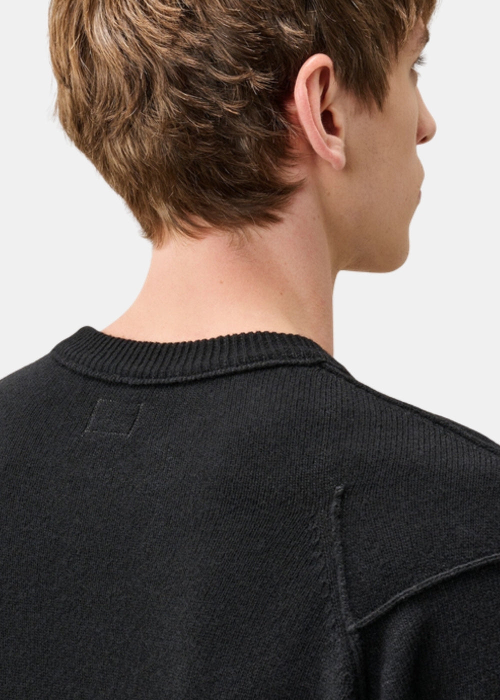 Pull en laine en d'agneau - Noir