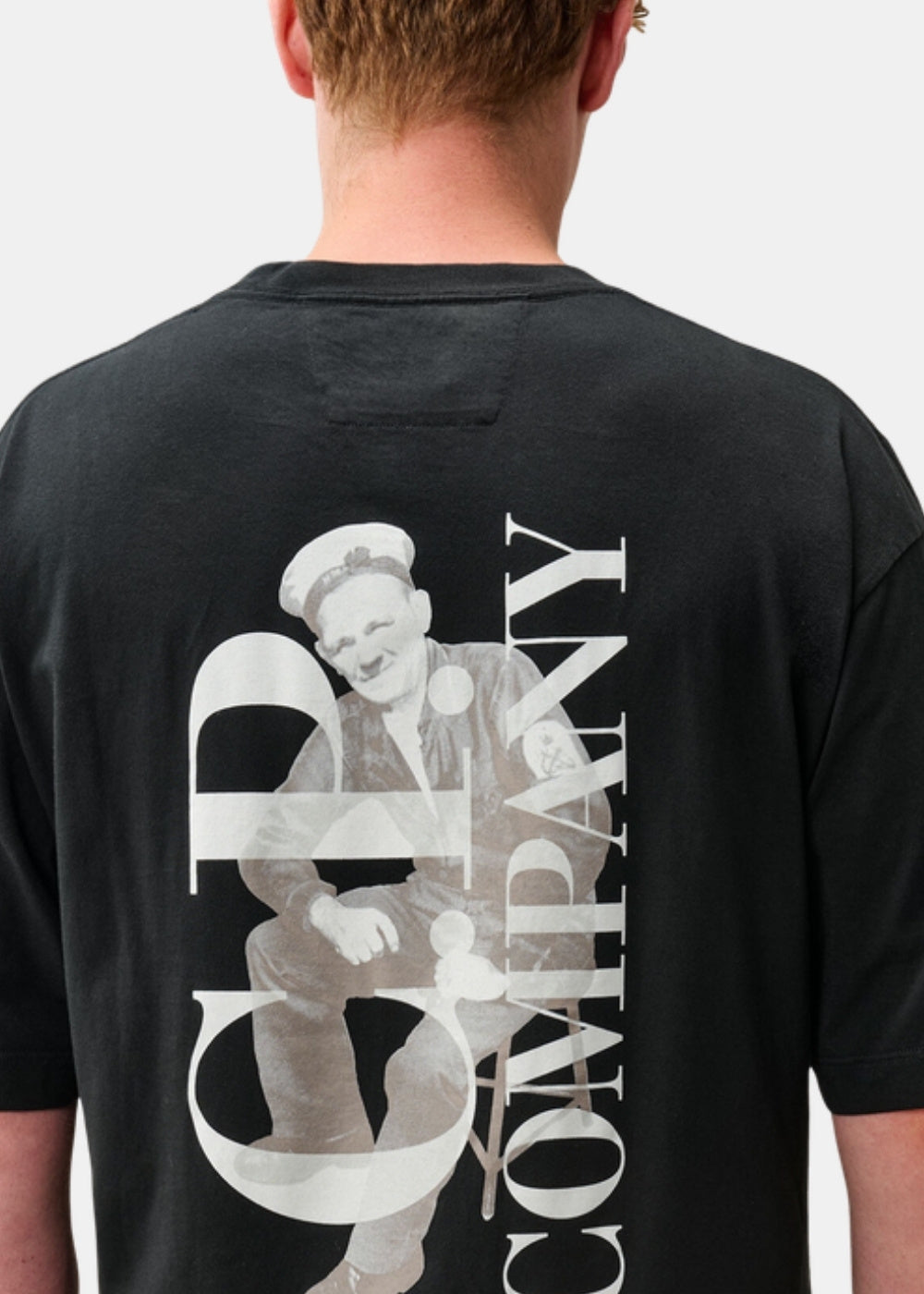 T-shirt marin vintage - noir